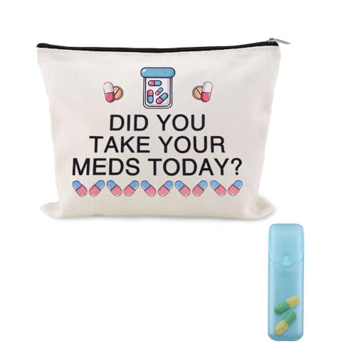 Small Travel Medicine Bag Carrier Cancer Patient Gifts for Women Hospital Gifts for Patients Medication Supplies Bag Pharmacy Technician Gift Bags Medical Doctor Nurse Pharmacist Birthday Present Idea - color: Small Travel Medicine Bag