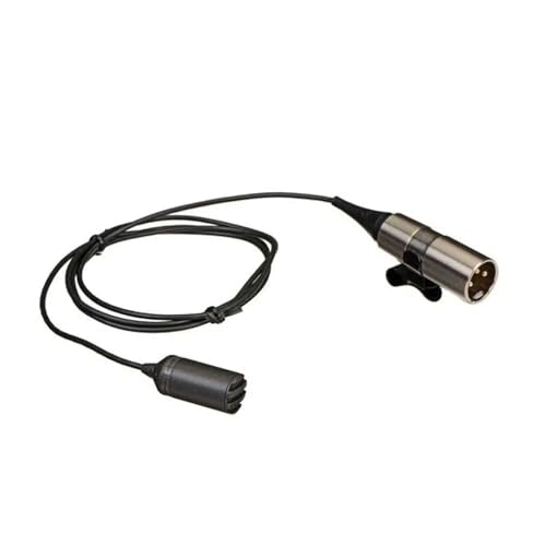 Shure SM11 Omnidirectional Miniature Dynamic Lavalier Microphone with Flexible, Long-Life Cable, Tie Clasp Assembly, Tie Tack Assembly, Connector Belt Clip and Zippered Carrying Bag (SM11-CN) - style: SM11-CN
