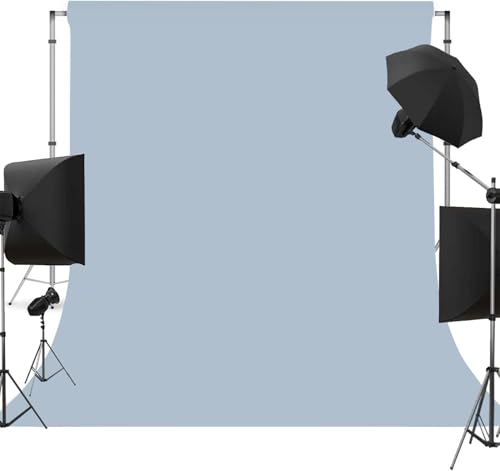 BlueAura Backdrop for Photoshoot Dusty Blue Professional Photo Backdrop Background for Product Photography, Wedding, Video Recording, Portraits 5x7 FT - color: BlueAura, size: 5x7 FT
