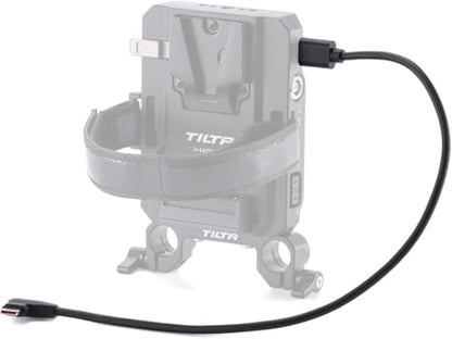 Tilta 100W Right Angle USB-C Power Cable (35cm) | High Power Charging for Cameras & Accessories