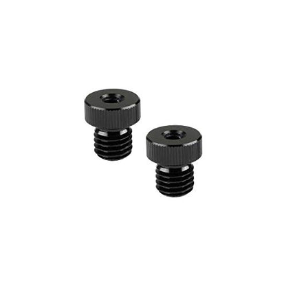 CAMVATE M12 Male to 1/4" Female Screw Adapter for 15mm Rod Plug(2 Pieces)