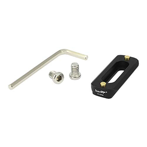 Haoge VA-QR48 Quick Release NATO Rail Plate with 1/4'' Screws for Camera Cage Cheese Plate fit NATO-Compatible Handle Clamp Articulating Arms Monitor Mount - color: 48mm NATO Rail