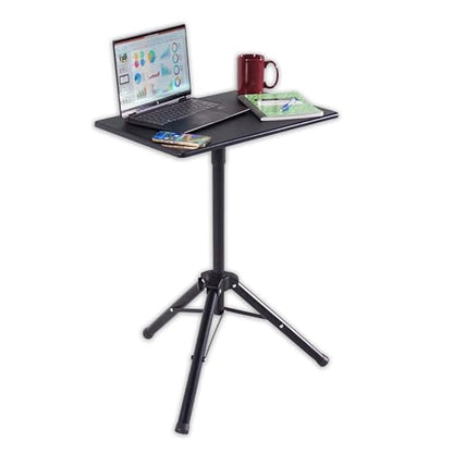 Victor Portable Adjustable Tripod Desk – Mobile Standing Desk, Height Adjustment (30.5" to 45") for Laptops, Projectors, and More – Compact, Lightweight & Stable for Home, Office, or Classroom (DC530)