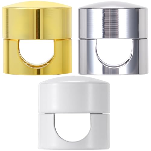 SmallCat 3 Sets Charger Holders for Cords, Adjustable Cable Anchor Holders, Adhesive Metal Cord Clips, Cable Management Wire Organizers for Desk, Office, Nightstand - Gold, White, Silver - color: Gold, White, Silver, size: 3 Sets
