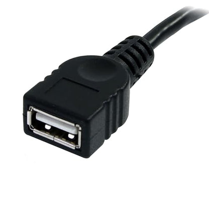 StarTech 6ft USB 2.0 Extension Cable, USB-A M/F, Black (USBEXTAA6BK) - color: Black, size: 6ft