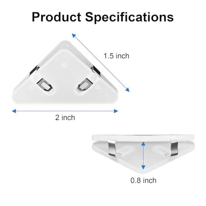 Background Support Equipment 2PCS L-Bracket and 2PCS Paper Clips (4PCS Triangle Backdrop Paper Clips) - size: 4PCS Triangle Backdrop Paper Clips