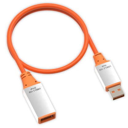OkyLink Active USB 3.2 Gen 2 Extension Cable 10Gbps, 1.5ft | 0.5m,Male to Female, Built-in Signal Repeater, for External SSD & High-Speed Desktop Connections - color: USB3.2(10Gbps), size: 1.5ft (0.5m)