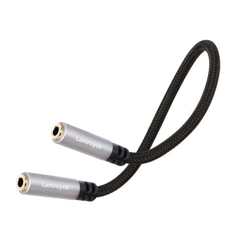 1/8 Inch 3.5mm TRS Auxiliary Audio Adapter Cable 0.6Feet,1/8" 3.5mm 3-Pole TRS Stereo Jack Female to Female Gold-Plated Coupler Connector Aux Extension Cord, OFC Core, for Headphones, Car Stereo - color: 3-Pole TRS, size: 1 Pack
