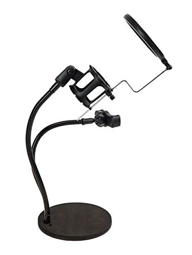 Technical Pro Conference Room/Work From Home/Office Desk Stand+Phone/Mic Holder
