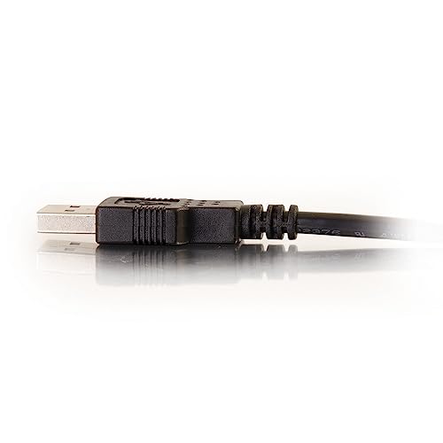 C2G 52107 USB A to A Long USB Extension Cable, 6.56 Feet (2 Meters), Black (Pack of 2) - color: Black, size: 6.6 Feet (Pack of 2), style: USB A Male to A Female