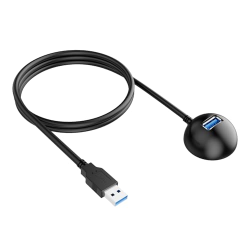 3.3FT / 1M USB 3.0 Extension Cable with Pedestal, 5Gbps USB 3.0 Type-A Male to Female Extension Stand for Flash Drive, Card Reader, Keyboard, Mouse, Computer, Laptop, Tablet, Etc - size: 3.3FT