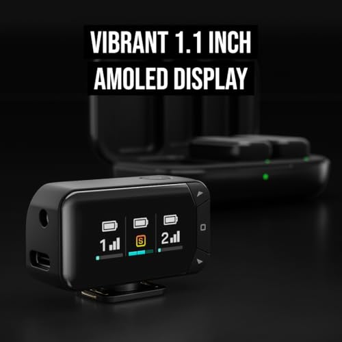 RØDE Wireless Micro - Compact Wireless Microphone Camera Kit, Two Mics with Camera Receiver, Smartphone Receiver, and Charge Case for Content Creation - USB-C, Black - color: USB-C Camera Kit