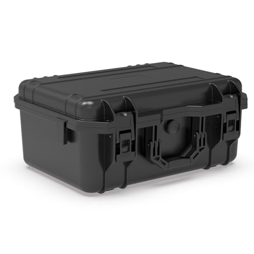 Ant Mag Waterproof Hard Case with Customizable Foam - Large Interior 16.9"x11.4"x7.25" - Heavy Duty Storage & Travel Case for Professional Equipment, Tools, Camera, Drone - style: 16.9*11.4*5.7in/18liter