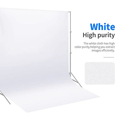 NEEWER 10 x 12FT / 3 x 3.6M PRO Photo Studio Premium Polyester Collapsible Backdrop Background for Photography, Video and Television (Backdrop ONLY) - White - color: White, size: 10 x 12 ft