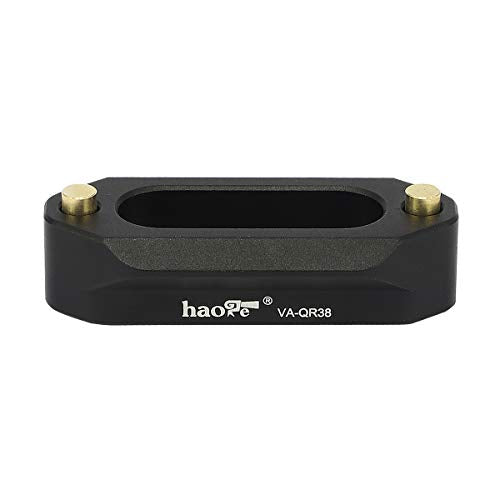 Haoge VA-QR38 Quick Release NATO Rail Plate with 1/4'' Screws for Camera Cage Cheese Plate fit NATO-Compatible Handle Clamp Articulating Arms Monitor Mount - color: 46mm NATO Rail