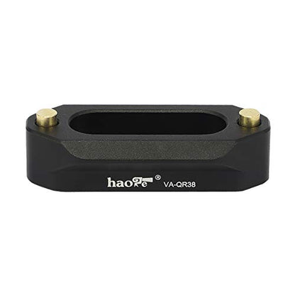 Haoge VA-QR38 Quick Release NATO Rail Plate with 1/4'' Screws for Camera Cage Cheese Plate fit NATO-Compatible Handle Clamp Articulating Arms Monitor Mount - color: 46mm NATO Rail