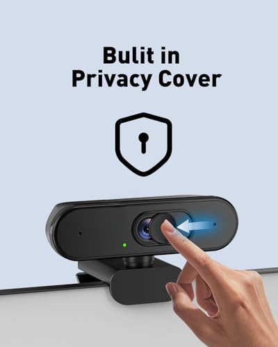 4K USB Webcam with Autofocus, Mic and Privacy Cover for PC/Laptop | Plug and play for Zoom, Teams, streaming and video calls; sharp autofocus image with portable tripod setup - color: 4K-AF