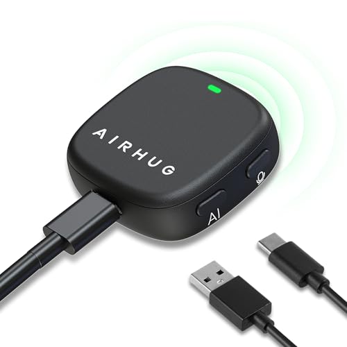 AIRHUG Conference USB Microphone No Speaker, Desktop Computer Mic, Noise Canceling, Mute Button & LED Indicator, Plug & Play for Video Conference, Gaming, Online Class, Compatible with Windows & MacOS