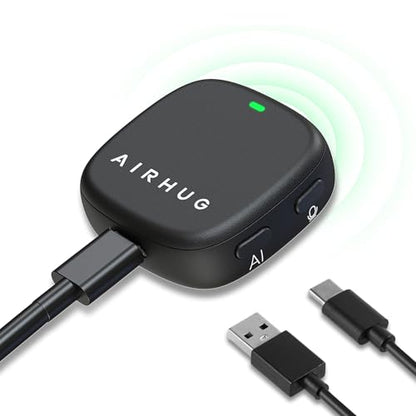 AIRHUG Conference USB Microphone No Speaker, Desktop Computer Mic, Noise Canceling, Mute Button & LED Indicator, Plug & Play for Video Conference, Gaming, Online Class, Compatible with Windows & MacOS