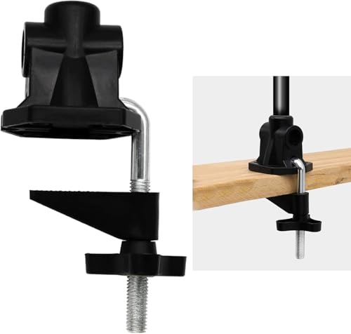 Black Replacement Heavy Duty Desk Clamp Clamp Base Adjustable for Microphone Arm Table Lamp Mount Holder Clamp Clamp Desk Lamp
