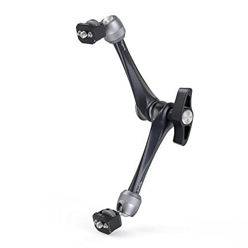 SMALLRIG Rosette Magic Arm 11 Inch with Ball Head, 1/4"-20 Screws, and Anti-Twist Pins, for Cameras/iPads/Monitors/LED Lights/Smartphones/Action Cameras, Max Load Capacity 3kg - size: 11" (Regular)