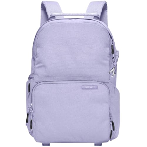 BREVITE Jumper Compact Camera Backpack 2026 Edition: A Minimalist & Travel-friendly Photography Backpack For DSLR Camera & Laptop w/Reinforced Straps & Stiffer Dividers (18L) (Lavender Dream Color) - color: Lavender Dream, size: 18L