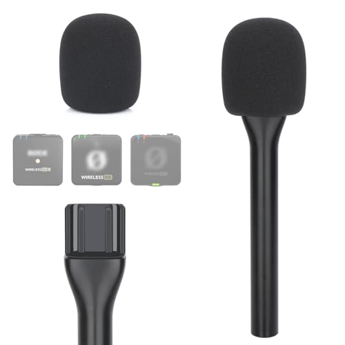 Youshares Interview Microphone Handheld Adaptor for Rode Wireless Go II/Pro/ME, Compatible with Rode Wireless Microphone - color: Mic Handle