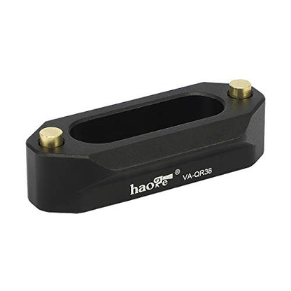 Haoge VA-QR38 Quick Release NATO Rail Plate with 1/4'' Screws for Camera Cage Cheese Plate fit NATO-Compatible Handle Clamp Articulating Arms Monitor Mount - color: 46mm NATO Rail