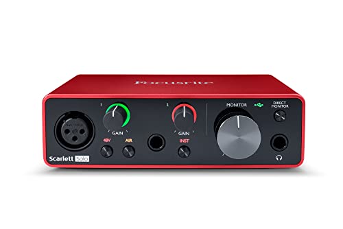 Focusrite Scarlett Solo 3rd Gen USB Audio Interface for Guitarists, Vocalists, Podcasters or Producers to record and playback studio quality sound - style: Scarlett Solo