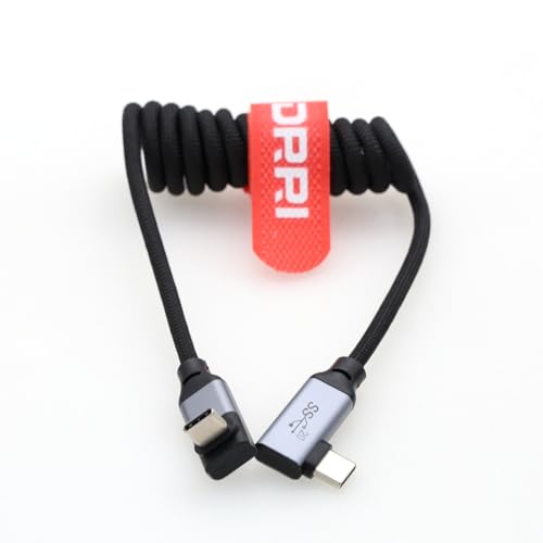 20Gbps USB-C 100W PD Fast Charging Cable for Sonys FX3 FX30 Canon EOS R5C, R5, EOS R6, EOS RP, EOS R, R5, R5C, R6, R7, R8, R10, EOS M6 Mark II iPhone 15Pro MacBooks Pro - color: Black, size: Up-Right angle