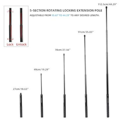 Ground Golf Monopod and Tripod Phone Holder Stand with Spike Stake, 46" Extendable Selfie Stick & Universal 1/4" Screw - Record Stable Hands-Free Golf Swing Videos for magsafe and All Smartphones - style: Monopod and Tripod
