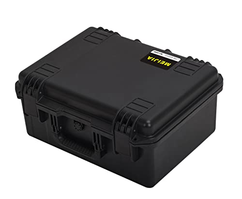 MEIJIA Premium Waterproof Hard Camera Case,Hard Protective Case with customizable fit foam,Full Protection with Light&Convenient Design,Elegant Black (19.3"x15.25"x9.01") - size: 19.3"x15.25"x9.01"