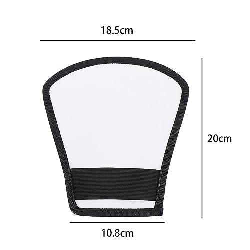 Leadigol 2PCS Flash Diffuser,Camera Flash Diffuser Double-Sided Flash Softbox Photo Light Reflector with Elastic Strap
