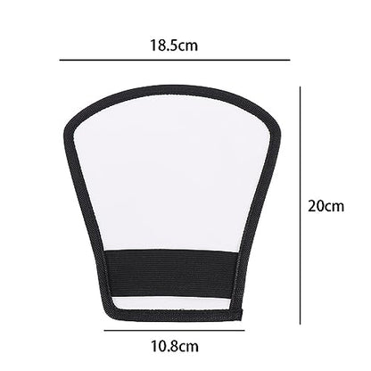 Leadigol 2PCS Flash Diffuser,Camera Flash Diffuser Double-Sided Flash Softbox Photo Light Reflector with Elastic Strap