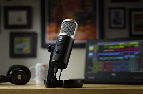 PreSonus Revelator USB Condenser Microphone for podcasting, live streaming, with built-in voice effects plus loopback mixer for gaming, casting, and recording interviews over Skype, Zoom, Discord - style: Revelator USB-C Condenser Mic