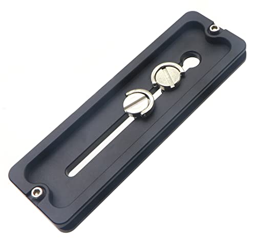 120mm Universal Quick Release QR Plate with 1/4" and 3/8" Mounting Screw for Tripod Mount Ball Head DSLR Camera Arca Swiss Compatible