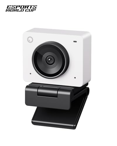 OBSBOT Meet 2-4K Webcam for PC with 1/2" Sensor, AI Framing & Autofocus, Beauty Mode, Lightweight, Gesture Control, HDR, Dual Microphone, 60 FPS, Web Cam for Streaming, Meeting, Gaming. (Cloud White) - color: Meet 2 White