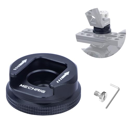 Cold Shoe Mount Adapter with 1/4"-20 Thread, Universal Aluminum Camera Accessory for Microphone, LED Light, Monitor – 30×13.5mm, 19.5g, Anti-Slip Design (62029)