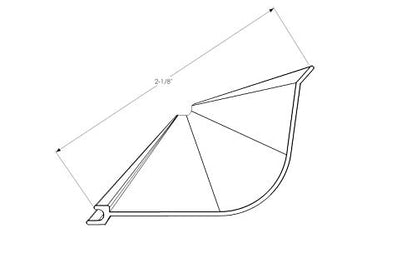 Beam Lighting Under Cabinet Light Cover Replacement | White Ribbed Acrylic Diffuser (for UC8, 18") - size: 18", style: for UC8