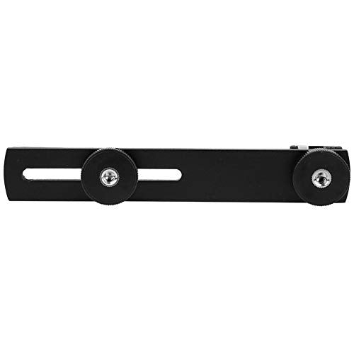 Tripod Accessories, Aluminum Alloy Rotating Camera Mount Offset Mount with Hot Shoe for Photography