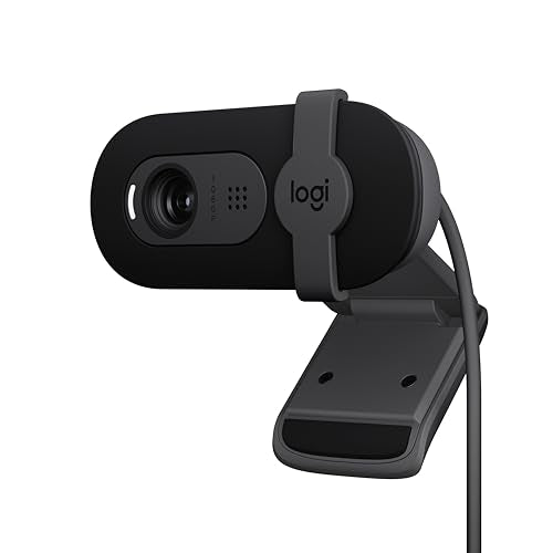 Logitech Brio 101 Full HD 1080p Webcam for Meetings, Streaming, Desktop, Laptop, PC - Built-in Mic, Shutter, Works with Zoom, Microsoft Teams, Nintendo Switch 2’s new GameChat Mode, USB-A,-Black - color: Black, size: 1 Pack, style: 1080p