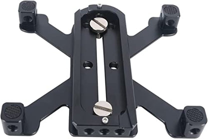 NICEYRIG Quick Release Plate for Arca-Swiss Standard, Tripod/Ground Shooting Switch Plate with Four-feet Stand Support for Heavy Camera, Camcorder - 520 - size: 4.3 Inch