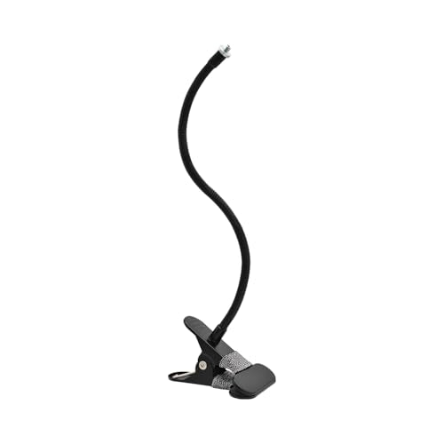 Holicfun Indoor Outdoor Security Camera Flexible Clip Mount, Black | Universal 1/4"-20 threaded clamp bracket, fits Ring/Blink/Wyze/Arlo and more, 40cm adjustable gooseneck arm - color: Black, size: Long Arm
