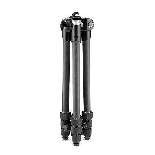 Manfrotto Element MII Mobile Bluetooth 4-Section Carbon Fiber Traveler Tripod, Black | 8kg Load, 160cm Max, Folds 43cm, 1.35kg, Arca Ball Head, Phone Clamp and Bt - style: 4 Sections Carb Mobile