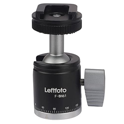 Camera Tripod Mini Ball Head Adapter 360 Degree Rotatable Pan 90°Tilt with Cold Shoe Mount with 1/4" Screw for DSLR Cameras Cell Phone Tripods Monopods Camcorder Light Stand Speedlight Quick Release