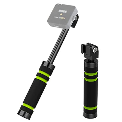 YOUSHARES Metal Handle for RODE Wireless Go 2 & Microphones, Stretchable Interview Mic Handle for Rode Go 2 Accessories - color: Mic Cover