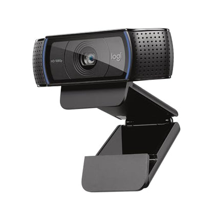 Logitech C920x HD Pro PC Webcam, Full HD 1080p/30fps Video, Clear Audio, Light Correction, Works with Microsoft Teams, Google Meet, Zoom, Nintendo Switch 2’s New GameChat Mode, Mac/Tablet- Black - size: 1 Pack, style: 1080P/30 fps, 720p/30fps