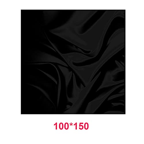 Premium Black Velvet Photography Backdrop, Wrinkle-Resistant Light-Absorbing Fabric for Professional Studio Portraits, Product Shooting & Video - Multiple Sizes(Size:100x150cm)