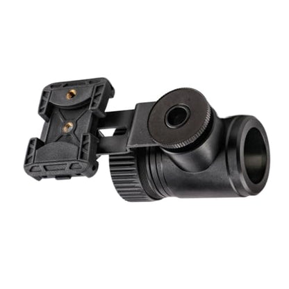 Rifle Scope Smartphone Adapter – Premium Aluminum Camera Mount with Quick Twist Lock & Dual View Angles – Ideal for Hunting, Bird Watching & Target Shooting - size: Smartphone - Scope Phone Mount