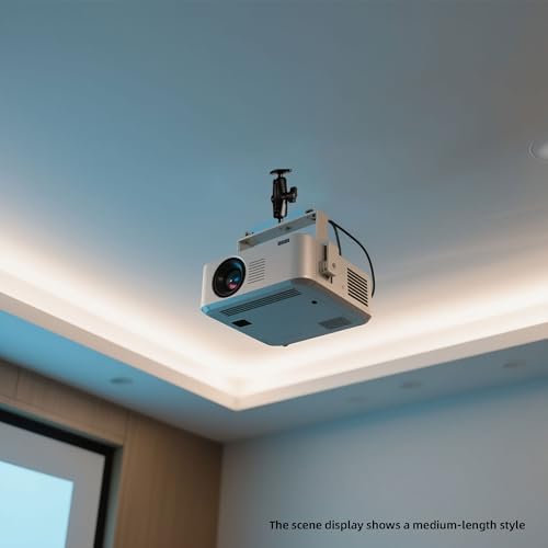 xik Camera Mount Holder: 1" Ball Rhombic Base, 1/4"-20 Thread - Fits Logitech Security Camera，DSLR, CCTV, Action Cam, Projector - Install on Wall, Desk, Car (AMPS), Boat - size: 4.13" Length